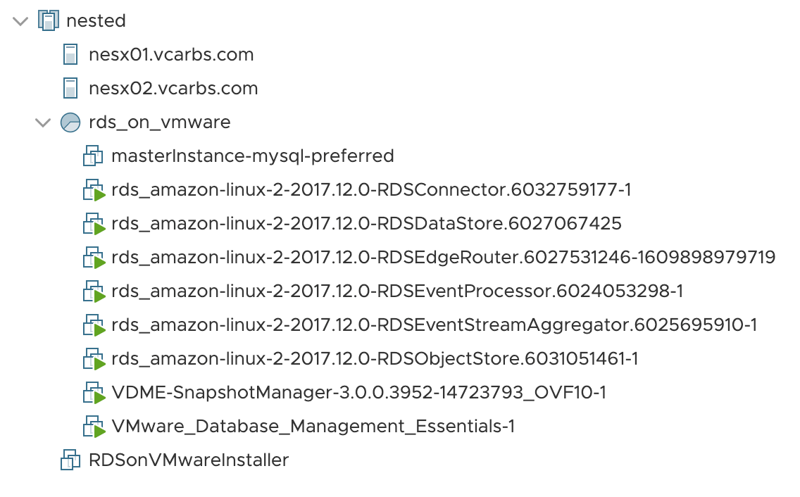 Amazon RDS on VMware Part 2 vSphere Cluster Onboarding